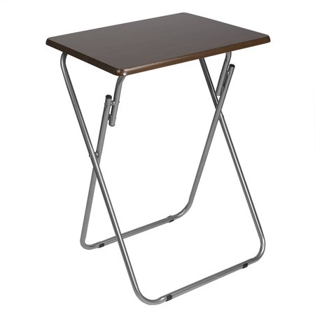 HOME BASICS Home Basics Multi-Purpose Foldable Table, Cherry ZOR96314